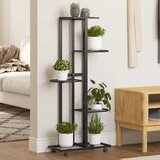  Stalak za cvijeće s 5 katova 44 x 23 x 100 cm crni željezni Cijene