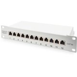Digitus CAT 6A Patch Panel, shielded, 12-Port, 1HE, 10, grey Cijene