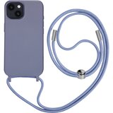 AVIZAR Poltrdi ovitek z vrvico za iPhone 14 z mehko notranjostjo, ovratnikom - vijolicen, (20640419) Cene