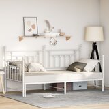 vidaXL Krevet s ležajem na razvlačenje Bijeli 90x190 cm Čelik | shoptok.hr