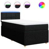 Box spring krevet s madracem crni 90x190 cm od tkanine | shoptok.hr