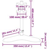 vidaXL Nosač za monitor crni čelični VESA 75/100 mm | shoptok.hr