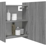 vidaXL Kopalniško ogledalo siva sonoma 62,5x20,5x64 inženirski les | Shoptok.si