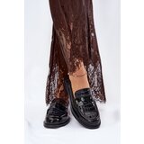 VINCEZA Lacquered Leather Moccasins Women | Shoptok.si