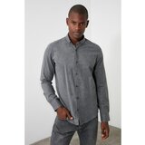 Trendyol gray male regular fit lumberjack melancholy shirt Cene