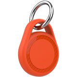INF Zaščitni ovitek, združljiv z Apple AirTag 1/2, z vzmetno zaponko – prožen TPU, več barv, varen obesek za ključe Oranžna, (5000263977) | Shoptok.si