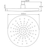 Sapho Medeninasta tuš glava v sijajno srebrni barvi ø 30 cm – | Shoptok.si