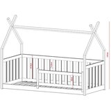  Drveni dječji krevet Bogus - svijetlo drvo - 190x90 cm - Madrac PE pjena 8 cm-spužvasti madrac | shoptok.hr
