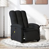 vidaXL Električni masažni naslonjač od tkanine crni | shoptok.hr