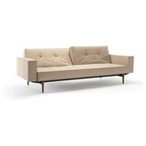 Innovation living Kau SPLITBACK SOFA BED s rukonaslonima i tamno stileto drvenim nogicama-Siva Cijene