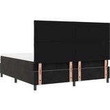 vidaXL Box Spring krevet s madracem crni super king baršun | shoptok.hr
