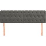 Uzglavlja tamnosiva 144x7x78/88 cm baršunasta | shoptok.hr