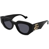 Gucci GG1421S 001 ONE SIZE (51) Črna/Siva Cene