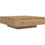  Klubska miza Umetniški hrast Inženirski les 100 x 100 x 31 cm | Shoptok.si