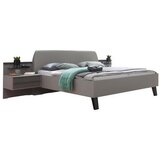 Dieter Knoll POSTELJNA GARNITURA 180 cm x 200 cm , steklo, tekstil, leseni material rjava, siva Cene