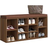  Klupa za cipele boja smeđeg hrasta 103x30x48 cm drvena | shoptok.hr