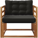 Set vanjskih sofa Čvrsto drvo akacije i Textilene Prirodna | shoptok.hr