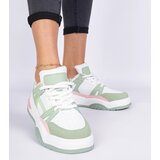 Gemre Luciana green sneakers with thick laces | shoptok.hr