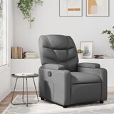 Maison Chic Počivalnik - Relax naslanjač sivo umetno usnje, (22040123) | Shoptok.si