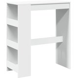  Barski stol s držačima bijeli 90x40x103,5 cm konstruirano drvo | Eponuda.ba