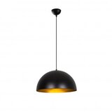 Opviq Vislica SILVANO zlatno/ crna, metal, promjer 40 cm, visina 116 cm, visina sjenila 40 cm, podesvia visiana, duljina kabla 90 cm, E27 40 W, Sivani - MR - 722 | shoptok.hr