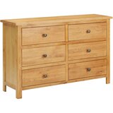  Komoda s ladicama 105 x 33,5 x 73 cm od masivne hrastovine Cene