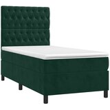  Box spring krevet s madracem tamnozeleni 90x190 cm baršunasti | shoptok.hr