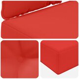  Jastuk za vanjsku sofU 2 pcs Crvena Poliester - Crvena 80 x 80 cm 1x sjedalo +1x naslon (2D s bartagom) | shoptok.hr