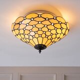 Endon 70242 - plafonsko svetlo tiffany pearl 2xE27/60W/230V, prečnik 37 cm | Eponuda.com