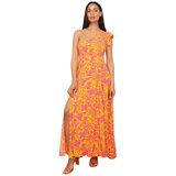 La Modeuse Dolge obleke 71025_P166460 Oranžna | Shoptok.si