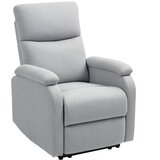 Nesta Relax fotelj z ležečo funkcijo, laneni videz, siv, oblazinjen TV stol z žepkastim vzmetenjem, nosilnost do 150 kg, za dnevno sobo, (5000493772) | Shoptok.si