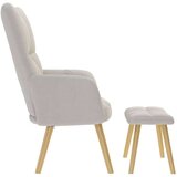  Sprostitveni stol s podnožnikom Cloud Grey Fabric | Shoptok.si
