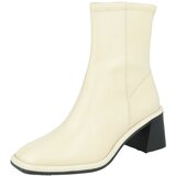 River Island Gležnarji 'BLOCK HEEL ZIP SOCK BOOT' kremna | Shoptok.si