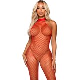 Leg Avenue Racer Neck Bodystocking 89304 Red Cene