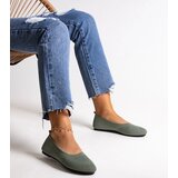 Gemre Green fabric ballet flats Yafia | shoptok.hr