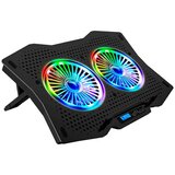 Segment Bilgisayar Postolje za notebook gaming RAMPAGE 10”-18” AD-RC9 TORNADO black, RGB, ventilator Cijene