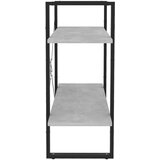 Ormarić za knjige s 2 razine boja betona 80 x 30 x 70 cm drveni | shoptok.hr