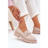 Boto Ladies Moccasins Decorated With Rhinestones Beige Patina | Shoptok.si