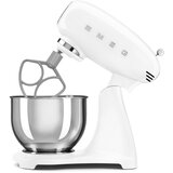 Smeg SMF05WHEU Kuhinjski stroj bel v W, stilu 50-ih let, 1000 4,8 litrski za in posoda mešanje dodatki | Shoptok.si