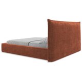 Makamii Oblazinjena zakonska postelja s prostorom za shranjevanje z letvenim dnom 180x200 cm v barvi terakote Esala – | Shoptok.si