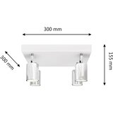  LED spot svetiljka TUNE 4xGU10/4,8W/230V mat hrom/bela | Eponuda.com