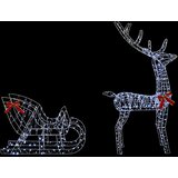 Reindeer vuče saonice LOVIISA 450 LED lampica Hladno bijela | shoptok.hr