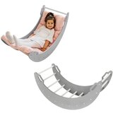 Monkey Gym Lesena gugalnica Moon v beli in sivi barvi, (5000077004) | Shoptok.si