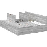 vidaXL Postelja s prostorom za shranjevanje Siva Sonoma 160x200 cm, (22052056) | Shoptok.si