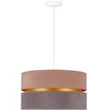  Duolla - Luster na sajli DUO 1xE27/15W/230V Ø 40 cm bež-siva | Eponuda.com