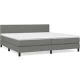 Maison Chic Box spring postelja - Vzmetna postelja z vzmetnico temno siva 200x200 cm blago SL19262, (21893875) | Shoptok.si