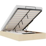 Maison Chic Otomanski Posteljni okvir - Dvoposteljna postelja - Zakonska postelja brez vzmetnice krem 120x200 cm blago-J481, (21770849) | Shoptok.si