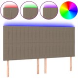 Maison Chic led posteljno vzglavje - vzglavna omarica - nočna omarica roza 200x5x118/128 cm blago, (21706117) Cene