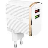 komplet adapter A2502Q 220V 2X usb 1X qc 3.0 1X 2,4A + lightning kabel
