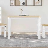  Blagovaonski stol PANAMA bijeli 112x60x75 cm masivna borovina | shoptok.hr